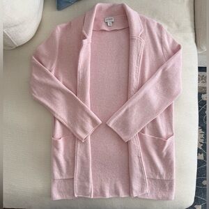 J. Crew Pink Cardigan Blazer
